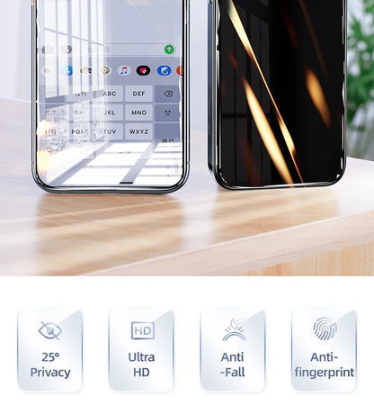 Joyroom Private Glass For iphone 17 16 15 14 ProMax Screen Protector Anti-spy Tempered Glass For iPhone Privacy Screen Protector