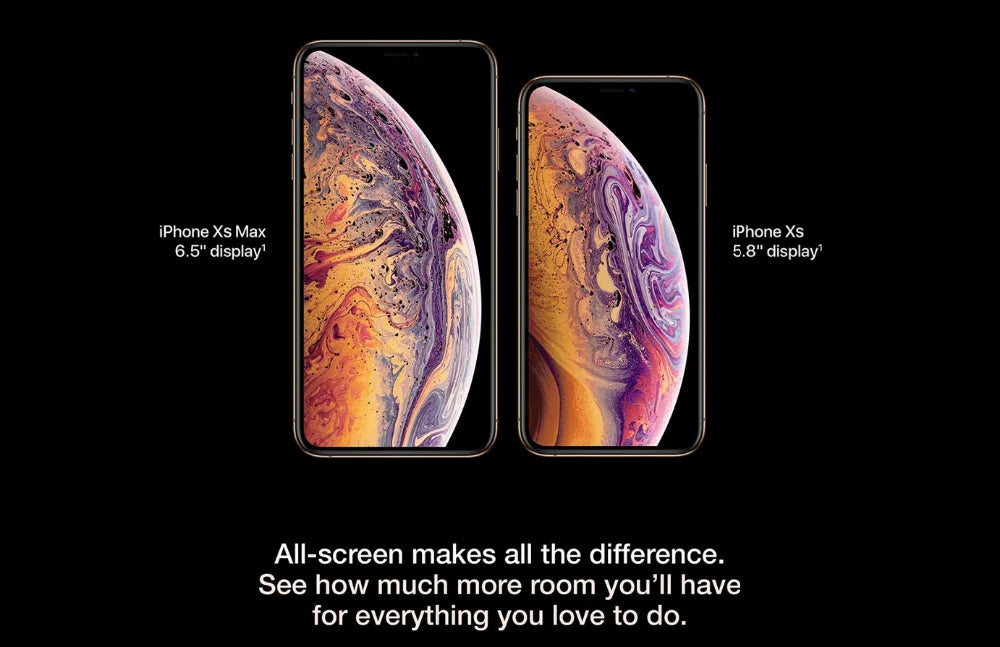 Apple iPhone XS 5.8" Retina OLED Display 4G LTE 2658mAh A12 Bionic Chip 4G RAM 64GB/256GB/512GB ROM Original Unlocked Used Phone - Universal Market