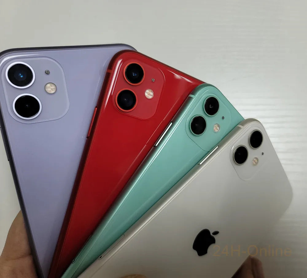 Apple iPhone 11 64/128/256GB ROM 6.1" Original Liquid Retina IPS LCD Face ID A13 IOS Genuine iPhone11 Unlocked 4G LTE Cellphone - Universal Market