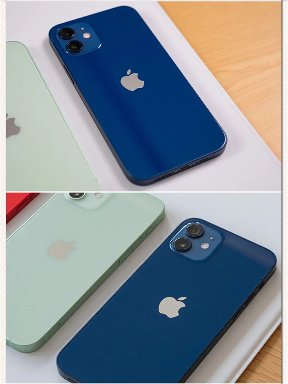 iPhone 12 5G iphone12 6.1" Genuine Super OLED RAM 4GB ROM 64/128/256GB A14 Bionic Face ID NFC 98% New Original Cell Phone - Universal Market