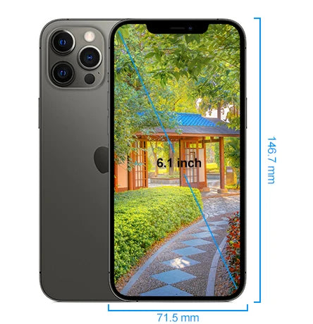 Apple iPhone 12 pro 128GB/256GB ROM Unlocked  A14 Bionic Chip With Face ID 6.1" 2532 x 1170 OLED Screen12MP Camera - Universal Market