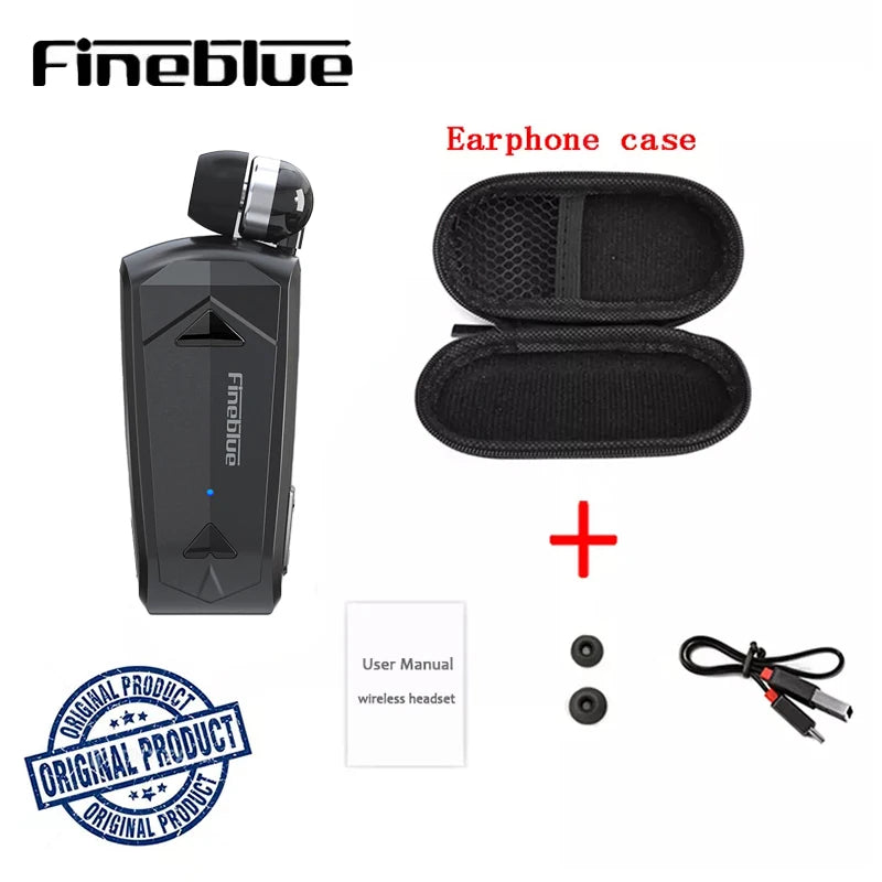 Fineblue F520 Mini Wireless Earphone Bluetooth 5.3 Retractable Headset in Lotus One Ear Calls Remind Vibration Sport Headphone - Universal Market