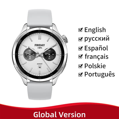 Global Version Xiaomi Watch S4 SmartWatch 1.43" AMOLED Display Wireless Charge Blood Oxygen Bluetooth Phone Call GPS Mi Watches