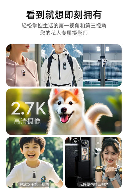 Thumb Mini Camera 2.7K HD 180° Rotatable WiFi Sports DV Cycling Recorder Magnetic Outdoor Action Camera Bicycle Small Camcorders