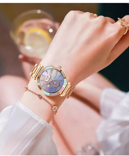 Time Owner Smart Watch 2025 Woman Bluetooth Call Watch Health Monitoring AI Voice Exercise Fitness Tracker Ladies smartwatch