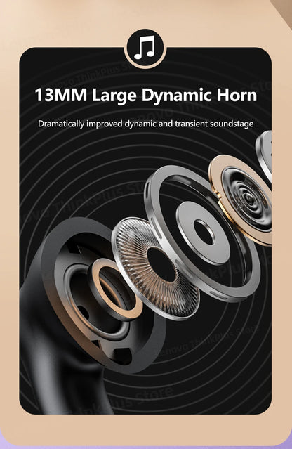 Lenovo LP40 Plus Bluetooth Earphones Wireless Headset Noise Reduction Headphones 230mAh HiFi Stereo Sports Earbuds With Mic - Universal Market