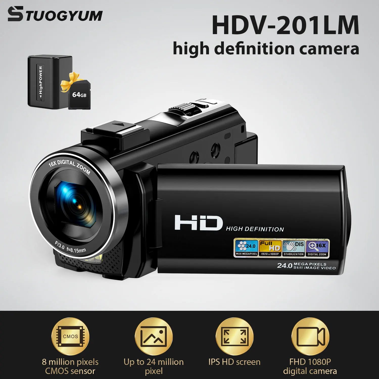 Digital Camera Photographic Cameras With 3.0 Inch Rotating Screen Professional Photo Camera Hd Video Kids Cameras  For Home - Universal Market