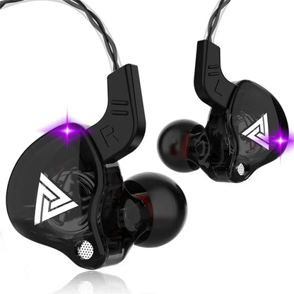 Original QKZ AK6 Copper Driver HiFi Wired Earphone 3.5MM Race Sport Headphone Bass Stereo Headset Music Earbuds In Ear With Mic - Universal Market