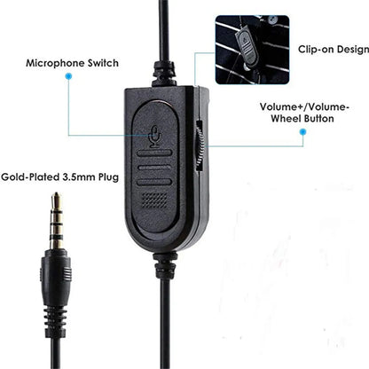 Gaming Headset 3.5mm Wired Over-Head Gamer Headphone With Microphone Volume Control Gamer Earphone Headset For Xbox PS4 PC - Universal Market