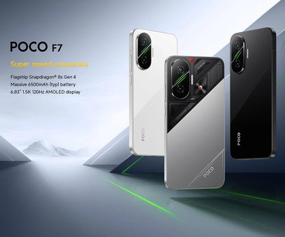 POCO F7 Global Version Smartphone Snapdragon® 8s Gen 4 90W 6500mAh Battery 6.83" 1.5K AMOLED Display 50MP Camera 5G NFC