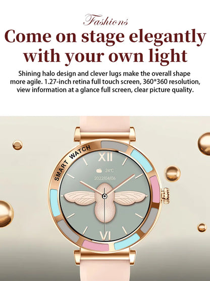 Time Owner Smart Watch 2025 Woman Bluetooth Call Watch Health Monitoring AI Voice Exercise Fitness Tracker Ladies smartwatch