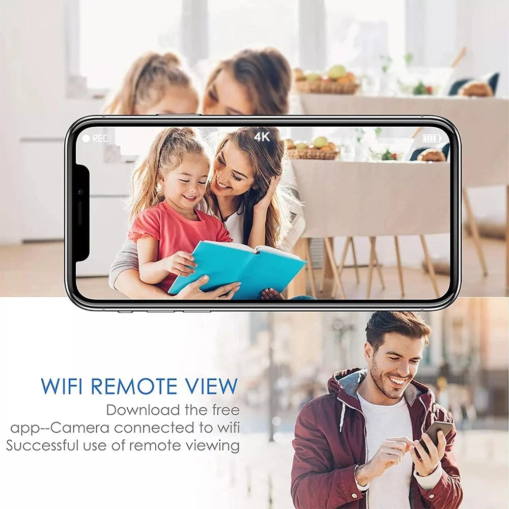 HD 1080P DIY Portable WiFi IP Mini Camera P2P Infrared Night Vision Remote View Micro Webcam Camcorder Wearable Video Recorder - Universal Market