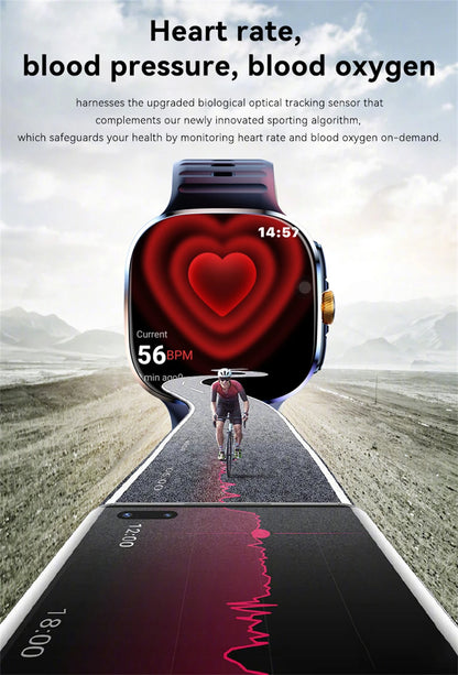 8GB+128GB RAM 5G/4G Android 9.0 Smart Watch 2.4 inch AMOLED 2100mah Battery 900W Camera GPS WIFI Google APPS Download Smartwatch