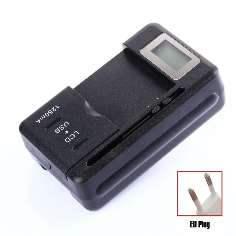 2022 Mobile Battery Charger Universal LCD Indicator Screen USB-Port For Cell Phone Chargers Battery Charging UK EU Plug