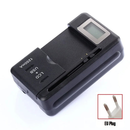 2022 Mobile Battery Charger Universal LCD Indicator Screen USB-Port For Cell Phone Chargers Battery Charging UK EU Plug