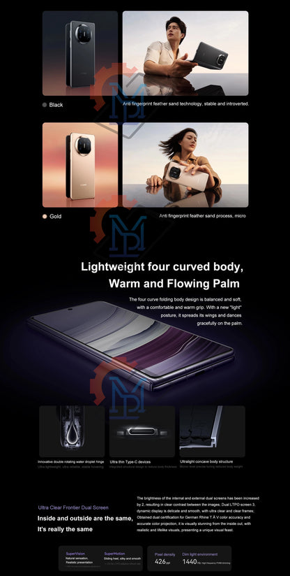 Original Huawei Mate X5 Folded Screen 5G Mobile Phone 7.85" Kunlun Glass Screen HarmonyOS 4.0 Kirin 9000S Octa Core Smartphone