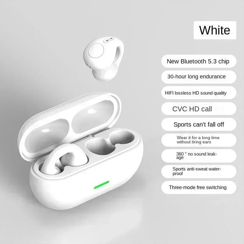 New Original T75 Bone Conduction Wireless Bluetooth 5.3 Headphones Sports Earphones HiFi Sound Quality Waterproof TWS Headset - Universal Market