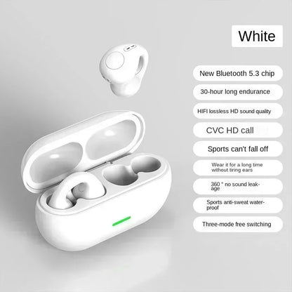 New Original T75 Bone Conduction Wireless Bluetooth 5.3 Headphones Sports Earphones HiFi Sound Quality Waterproof TWS Headset - Universal Market
