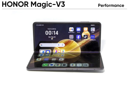 RU Express Global Version Honor Magic V3 5G Foldable LTPO OLED 120Hz Display 7.92" 50MP Camera Snapdragon 8 Gen 3 5150mA 66W NFC