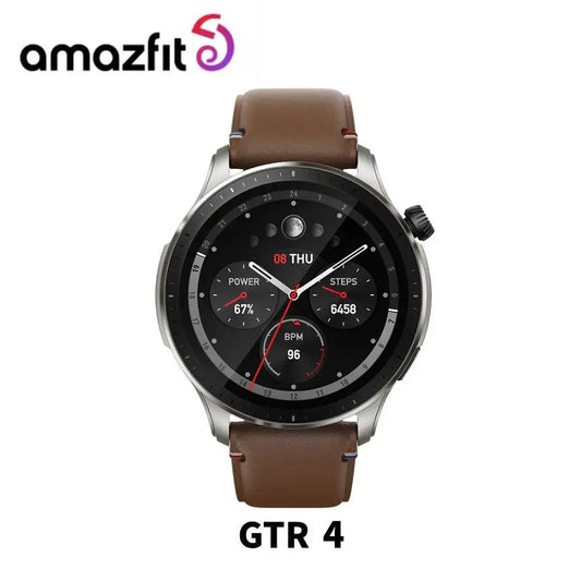 New Amazfit GTR 4 Global Version 46mm Smartwatch AMOLED Display Zepp OS App 14-day Battery Life GPS Watch for Andriod IOS Phone