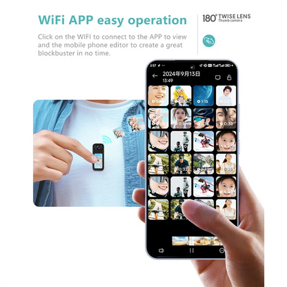 T23C New S70 2.7K WIFI APP Thumb Camera Ultra-Long Battery Life Thumb Sports Camera HD Cycling Camera 1080P Pet Camera