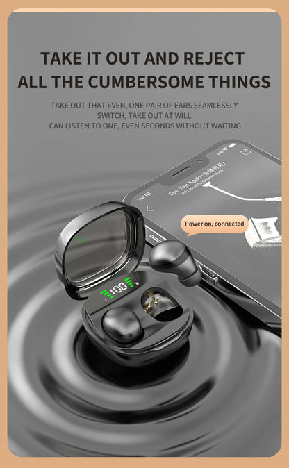 Xiaomi Mini Wireless Bluetooth 5.3 Headset Small Earbuds Sleep Work Music Sports Invisible HD HIFI Bass Sound Quality Earphones - Universal Market