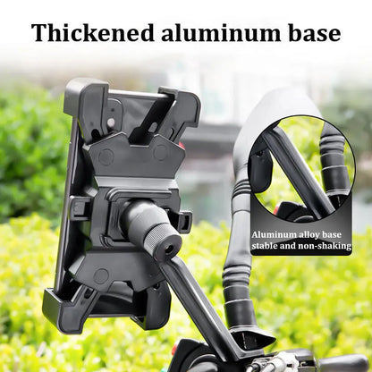 bicycle mobile phone holder electric bike motorcycle solid shockproof integrated navigation support outdoor cycling mobile phon - Universal Market
