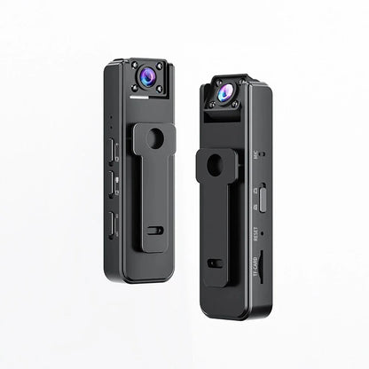Mini Camera HD 1080P Micro Recorder Wide Angle Bodycam Worn Police Cam Snapshot Loop Recording Camcorder 180° Rotating - Universal Market