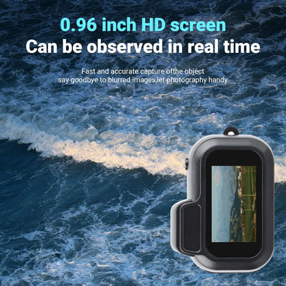 Mini Keychain Camera1080P 2MP Mini Body Camera, Portable Micro Video Camcorder with 0.96inch Display for Kids Students Travel