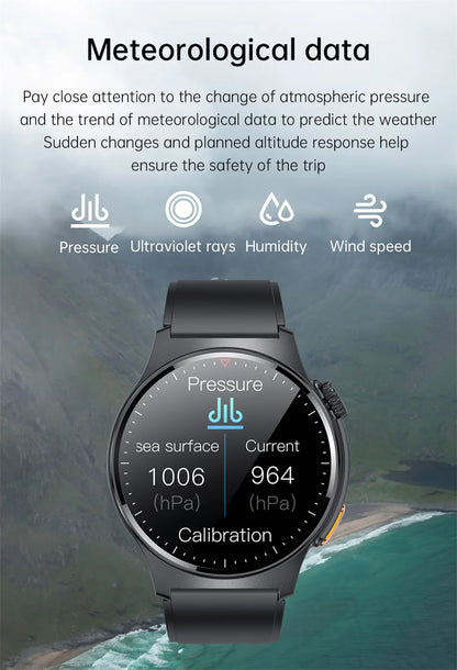 2025 New Outdoor Sport Smart Watch GPS Track Health Monitoring AI Voice Waterproof Fitness Bluetooth Call Smartwatch For HUAWEI