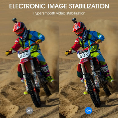 Action Camera 5K 4K 60FPS WiFi Anti-shake Dual Screen 170° Wide Angle 30m Waterproof Sport Camera with Remote Control