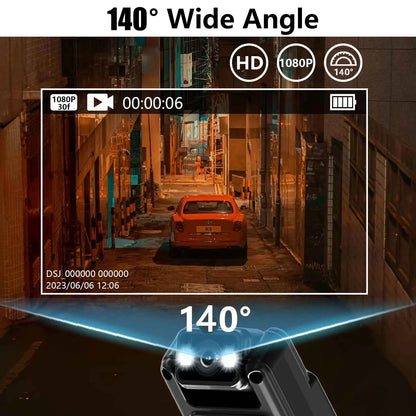 JOZUZE L12 Wifi Mini Camera 1080P Portable Digital Video Recorder Worn Police Small Body Cam Night Vision DV Miniature Camcorde - Universal Market