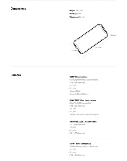 5G Phone DOOGEE V Max Rugged Smartphone 22000mAh,12GB+256GB Cellphone 108MP Camera Smartphone 120Hz Dimensity 1080,Hi-Res,NFC