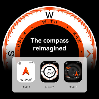 Microwear Smart Watch Ultra 4 Pro Series 10 49mm Gesture Answer ChatGPT NFC Compass Waterproof Sport Smartwatch For Android ios