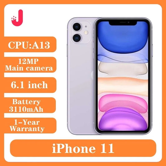 Original unlocked iPhone 11 64GB/128GB/256GB 3110mAh A13 6.1 inch LCD screen IOS LTE 4G iphone11 cellphone - Universal Market