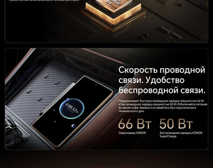 RU Express HONOR Magic V5 Global Version 5G Foldable LTPO OLED 120Hz Display 7.92" 50MP Cameras Snapdragon 8 Elite 5820mAh 66W