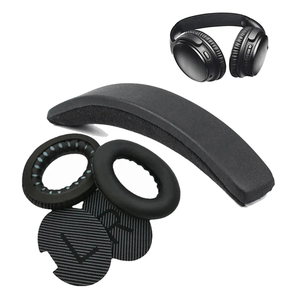 Replacement Ear Pads Earpads Headband for Bose QuietComfort QC 2 15 25 35 Ear Cushion QC2 QC15 QC25 QC35 SoundTrue Headphones - Universal Market