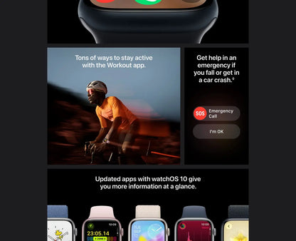 100% Original 2023 NEW Apple Watch Series 9 41mm / 45mm GPS Apple Watch S9 Aluminum Case with Sport Band iOS Smart Watch