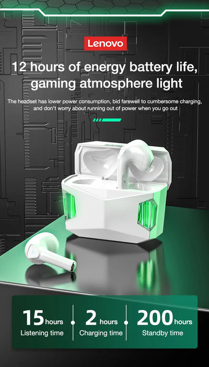 Choice Original Lenovo LP6 TWS Wireless Buletooth V5.1 Earphones Dual Mode Music Gaming Headsets New E-Sports  Headphones - Universal Market