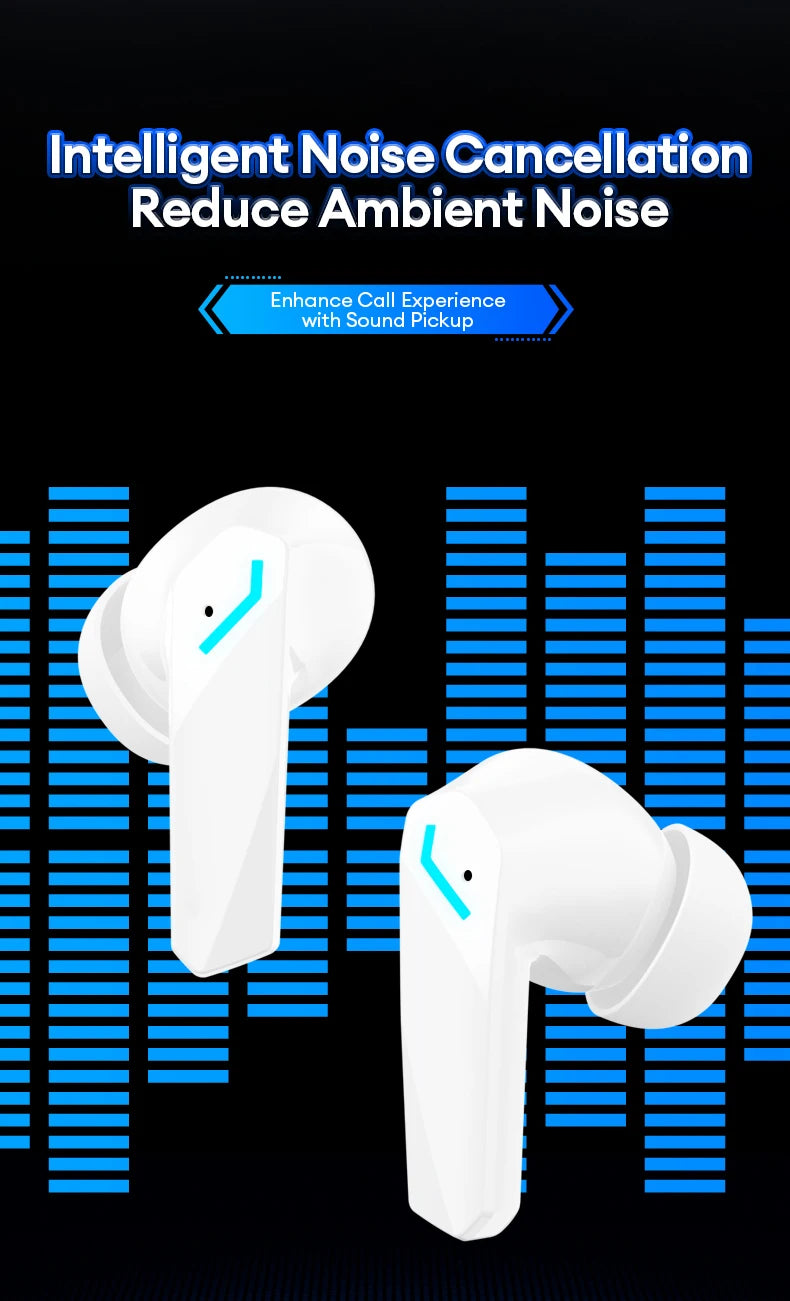 Lenovo GM2Pro Wireless Bluetooth Headset LED Light Waterproof Noise Cancelling Earbuds Wireless Headphones Bluetooth Earphones - Universal Market