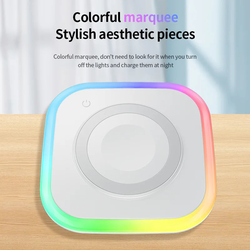 2025 New Wireless Charger 3-In-1 Magnetic Charger - Compatible With All Iphone Models, Smartwatches, And Headphones