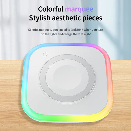 2025 New Wireless Charger 3-In-1 Magnetic Charger - Compatible With All Iphone Models, Smartwatches, And Headphones