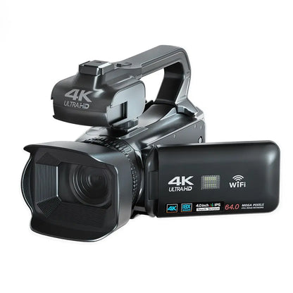64MP 4K 60FPS Camcorder For Tiktok Youtube Video Camera Rotate Touch Screen Photography Camera WIFI Streaming Webcam Recorder - Universal Market