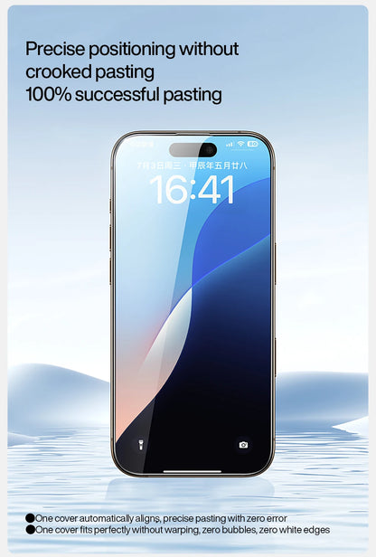 SmartDevil Dust-free Box Screen Protector for iPhone 16 Pro Max 15 14 HD Clear Tempered Glass Film Anti-fingerprint