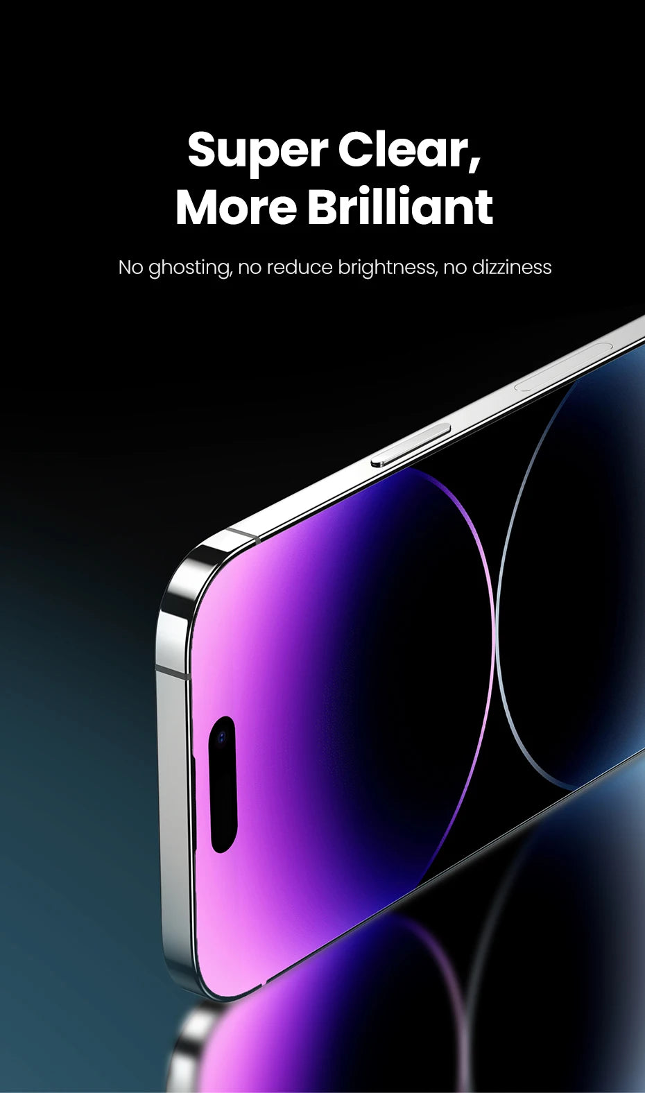 UGREEN 2PCS Privacy Screen Protector For iPhone 15 14 13 Pro Max Anti-Spy Tempered Glass For iPhone 14 Plus Screen Protectors