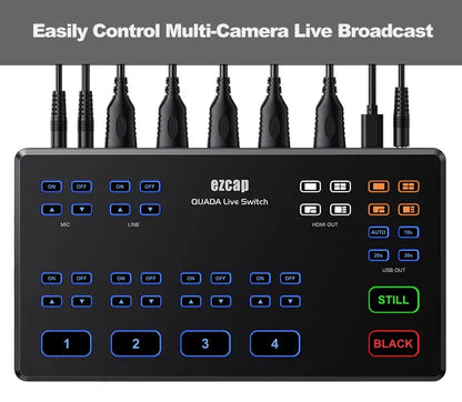 1080p60 Multi Camera 4 Hdmi Live Streaming Video Mixer Switcher