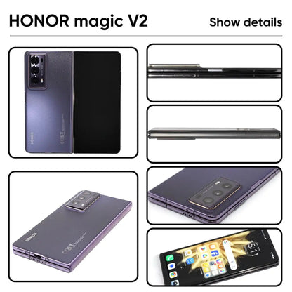 Honor Magic V2 5G Foldable LTPO Global Version 7.92"  OLED 120Hz Display Snapdragon 8 Gen 2 66W SuperCharge 5000mAh Battery NFC
