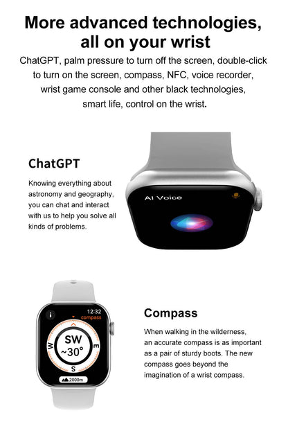 2025 New Series 10 For Apple Watch 10 SmartWatch 16G Memory Music Video NFC Bluetooth Call Waterproof Smartwatch For Android IOS