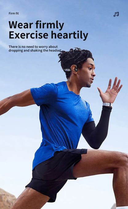 Xiaomi X7 Wireless Bone Conduction Earphone Sport Bluetooth Compatible Memory Card Digital Display With Mic For Sports Earbuds - Universal Market