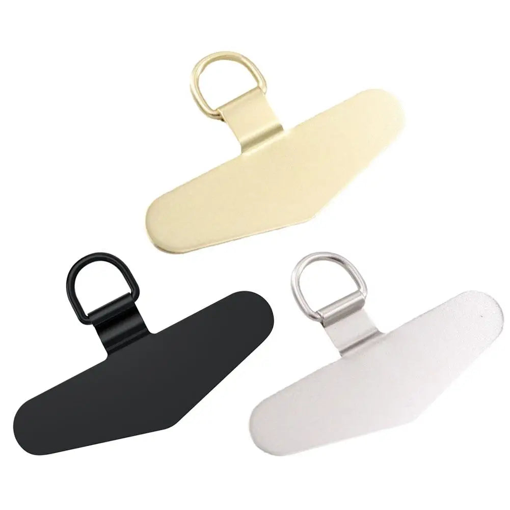 Universal Ultra Thin Steel Phone Lanyard With Metal Gasket Patch Card Clip Strap Hang Cord Tab For Mobile Phon - Universal Market